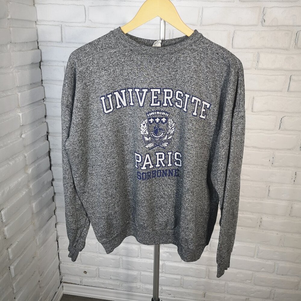 Universite Paris Sorbonne Ladies Size 5 Fleece Lined Made in France Sweat Shirt